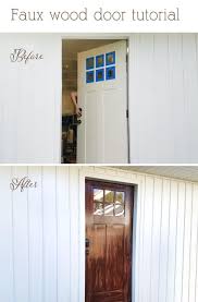 Also make sure that the entire door has been coated with. Faux Wood Door Diy Gel Stain Door Makeover Does Your Flat Fiberglass Or Painted Door Need S In 2021 Wood Exterior Door Fiberglass Exterior Doors Painted Front Doors