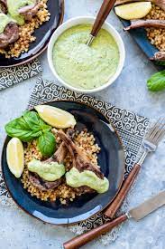 Maybe you would like to learn more about one of these? Magical Herb Tahini Grilled Lamb Chops With Israeli Couscous