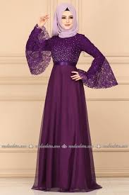 Modaselvim Abiye Tasli Dantelli Tul Abiye 5158ay342 Mor The Dress Aksamustu Giysileri Elbiseler