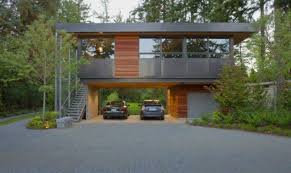 Houses with garage under 26 feet. Contemporary Houses Their Inspiring Garages Home Plans Blueprints 133118