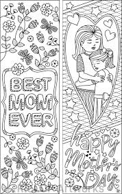 Set Of 8 Coloring Bookmarks For Mom Gift Bookmarks On Etsy In 2021 Coloring Bookmarks Mothers Day Coloring Pages Mothers Day Crafts For Kids