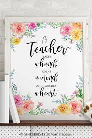 Teacher Poster Printable Teacher Posters Teacher Appreciation Quotes Teacher Wall Art