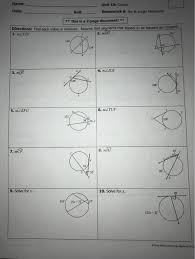 Biology 11 answer key unit 4 • mhr tr 3 15. Solved Name Unit 10 Circles Date Bell Homework 6 Arc Chegg Com