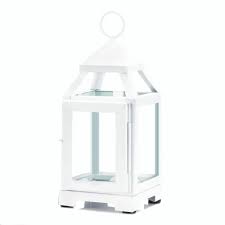 Small White Candle Lantern Decorative Lanterns For Candles Holder Iron Walmart Com Walmart Com