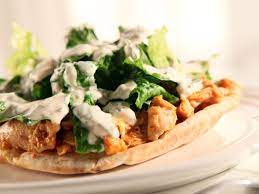 Round 2 Recipe Pita Pile On With Spicy Yogurt Sauce Recipe Food Network Recipes Yogurt Sauce Recipes