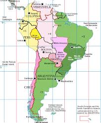 Mapa con los distintos husos horarios de argentina. Mapa Zonas Horarias Sudamerica Hora Actual Y Huso Horario