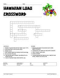 4 awesome hawaiian themed printable games to provide easy entertainment. Free Printable Hawaiian Luau Crossword Puzzle Hawaiian Party Games Printable Games For Kids Luau Party Games
