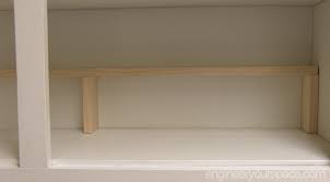 extra shelf in your upper cabinets