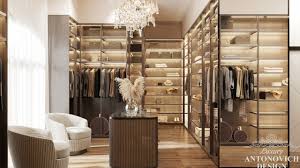This way all of your belts, scarves and delicate jewelry can be placed inside the drawers, and you won't need to spend precious time looking for them. Beautiful Dressing Room Design In Dubai By Luxury Antonovich Design