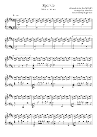 Sheet Music Made By Papernick For Piano Kimi No Na Wa Sheet Music Piano Sheet