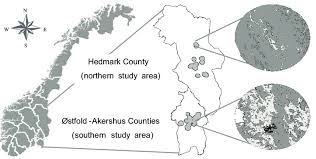 The county administration is in sarpsborg , and fredrikstad is the biggest city. Location Of The Southern Study Sites In Ostfold And Akershus Counties Download Scientific Diagram
