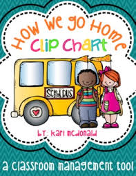 How We Go Home Clip Chart A Classroom Management Dismissal Tool