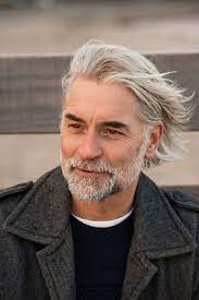 Straight Hair David Clooney Thick Older Men S Mens Herren Frisuren Graue Haare Graue Haare Manner Lange Haare Manner