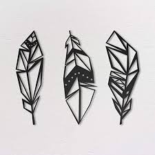 It is made from 1/8 aluminum and is available painted black, or sand blasted and unfinished to either be left bare aluminum or painted by yourself to. Amazon Com Northshire Metal Wall Decor Geofeathers Metal Wall Art Black Wall Decor Bathroom Decor Bedr Feather Wall Art Black Metal Wall Art Metal Wall Art