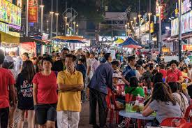 Famous people from malaysia include guy sebastian, claudia wells, and jimmy choo. Kuala Lumpur Malaysia July 24 Crowds Of People In Jalan Alor Stock Photo Picture And Royalty Free Image Image 111446660