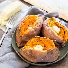 Check for doneness using the same fork or knife from before to see if it easily pierces the potato all the way to the center. How To Microwave A Sweet Potato Easiest Way Basil And Bubbly