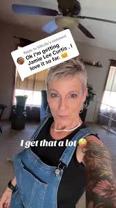 Replying to @SilkLilly #shorthairstyle #pixiecut #jamieleecurtis #yolo