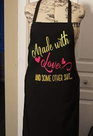 Check spelling or type a new query. Aprons For Women Funny Apron For Women Made With Love Funny Aprons Custom Aprons Womens Aprons