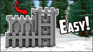 When you really want to step things up you go cliffside. How To Build A Minecraft Castle Fort Easy Youtube
