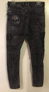 Rocker Jeans From Chad Cherry Clothing Distressed Denim Jeans Black Jeans Custom Jeans Jeans Stylist Fashion Black Fashion