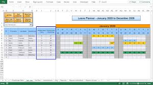 It can also account for holidays and weekends. Excel Holiday Planner Staff Holiday Management