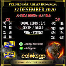 Prediksi Togel Hongkong 22 Desember 2020 22 Desember 11 Januari Hong Kong