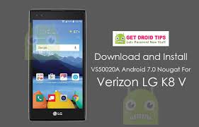 Now the phone is unlocked. Download Install Vs50020a Android 7 0 Nougat For Verizon Lg K8 V Vs500