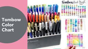 tombow color chart 3 watercolor swatch ideas