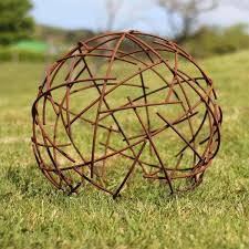 Jardin zen ying yang 23.5x2x23.5cm. Boule Fil De Fer Deco Jardin En Metal Diam 50cm Vente Au Meilleur Prix Jardins Animes