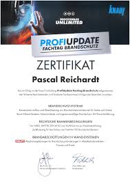 Das deckensystem verfügt über brandschutz in f90 von unten und/oder oben. Knauf Brandschutz Profiupdate Zertifikat K H Innenausbau Gmbh