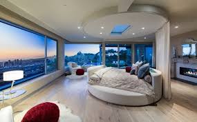 This entails a very large bedroom. 40 Round Bed Ideas An Exciting Atmosphere In The Bedroom
