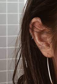 Double Helix Piercing Helix Piercing Double Hoop Silver Helix Piercing Ideas Cool Ear Pi Double Helix Piercing Ear Piercings Helix Double Ear Piercings