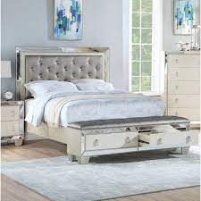 House Of Hampton Flack Tufted Low Profile Storage Standard Bed California King Size Bed Home Decor Furniture
