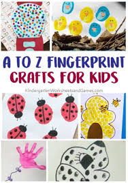 Use the materials for collages, crafts, fine motor while i am definitely a proponent of process art, i believe that preschool craft activities can be you can also use a printable (i used editable abc collage pages from my store for many of the. A Z Alphabet Fingerprint Art Ideas For Kids