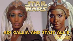 The Story of Adi Gallia and Stass Allie - Star Wars Explained - YouTube