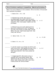 Do you feel like algebraic word problems are recheck and justify your answer, if you are confused about how to write down inequalities these worksheets and lessons help students learn how to write inequalities when given a word problem. 32 Multi Step Inequalities Word Problems Worksheet Worksheet Project List