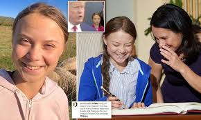 You Look Happier Since Leaving The Us Greta Thunberg Reassures Fans With Smiling Snap From Quebec Daily Mail Online Climate activist greta thunberg on sunday urged people to recognize the link between climate and ecological emergency and mass migration, famine, and war as she was given the first.