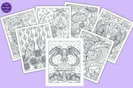 Owls are known for their big eyes, but what would you say if we told you those aren't really eyeballs? Free Printable Owl Coloring Pages For Adults The Artisan Life