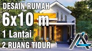 Nah di sini, kamu bisa lihat, bahwa tampilan depannya tuh cukup keren ya, dan kesan mewahnya tuh dapet banget. Desain Rumah 6x10 Meter Arsika Desain Konstruksi Pt
