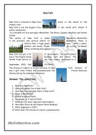New York English I Love School History Worksheets