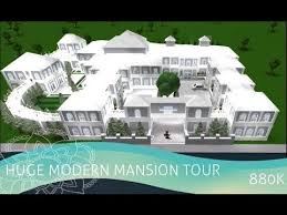 Huge Modern Mansion Tour L Roblox Bloxburg L 868k Youtube Mansion Tour Mansions Modern Mansion