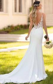 The micro beaded straps and slightly dipped v neckline promise to flatter. Stella York Award Winning Designer Wedding Dresses