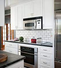 White subway tile backsplash black grout. Kitchen With White Subway Tiles With Black Grout Transitional Kitchen
