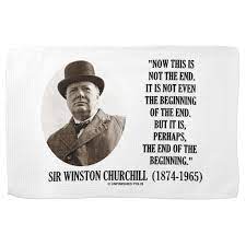 Now This Not The End Beginning Winston Churchill Kitchen Towel Zazzle Com Winston Churchill Quotes Winston Churchill Churchill Quotes