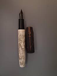 Image result for mammoth bone inlay fountain pen