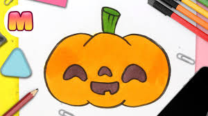 ¿quieres pasarlo bien con dibujos para colorear de halloween? Como Dibujar Una Calabaza De Halloween Kawaii Como Dibujar Halloween Kawaii Youtube
