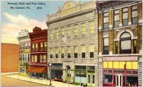 Masonic Hall P O Mt Carmel Pa Mt Carmel Pa Post Office Vintage Postcards