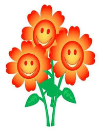 Three Happy Flowers Happy Flowers Emoticon Party Flower Art