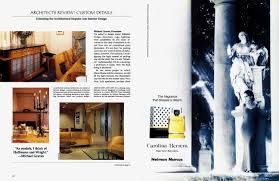 Its principal subjects are interior design and landscaping, rather than pure external architecture. December 1990 Architectural Digest