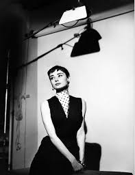 1950 S Vintage Black And White Woman Portrait Rare Audrey Hepburn Audrey Hepburn Style Icon Audrey Hepburn Audrey Hepburn Style